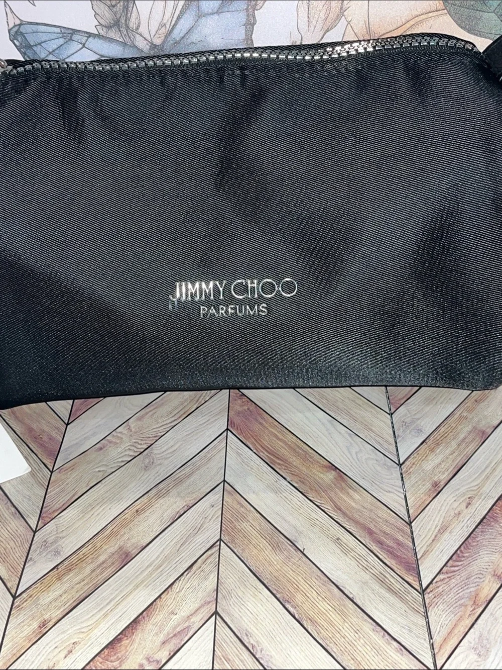 Jimmy Choo perfume toiletries travel bag with handle NWT